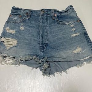 abercrombie & fitch jean shorts